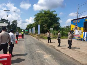 Kapolres Mura Pantau Pos Peniadaan Mudik