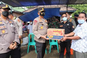 Pasca Banjir Kapolda Sumsel Tinjau Desa Pasenan