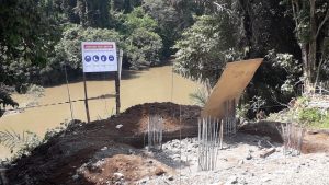 Pembangunan Jembatan Layang di Desa Tambangan Mura Terkesan Tidak Transparan