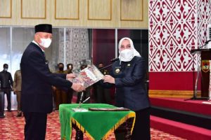 Bupati Musi Rawas Lantik Edi Iswanto Sebagai Sekda