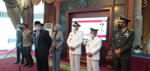 Bupati dan Wakil Bupati Pali Periode 2021-2024 Heri Amalindo-Soemarjono Resmi di Lantik