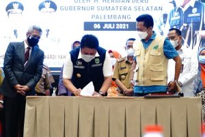 Gubernur Sumsel Luncurkan Aplikasi Market Place Sibejajo
