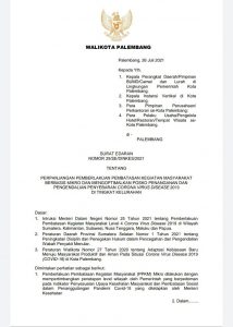 Patuhi PPKM Hari Ini Mall Tutup Serentak, Berdasarkan Surat Edaran Walikota Palembang 