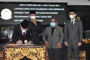 DPRD Kota Palembang menggelar Rapat Paripurna ke 11 Masa Persidangan II Tahun 2021