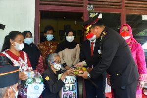 Kapolres Mura, Bupati dan Ketua PKK Anjangsana ke LVRI
