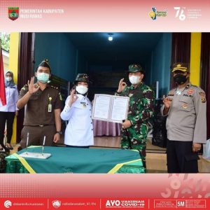 Bupati Mura Buka Langsung Kegiatan TMMD Ke 112 di Desa Q1 Tambah Asri Kecamatan Tugumulyo 