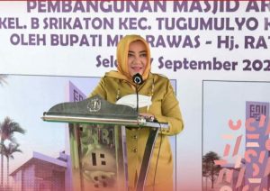 Bupati Mura Meletakkan Batu Pertama Pembangunan Masjid AR-ROHMAN Kelurahan B. Srikaton Tugumulyo