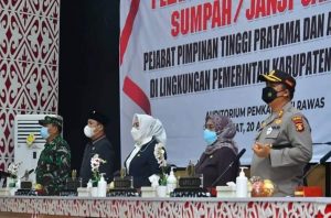 Ketua DPRD Kabupaten Musi Rawas Azandri Hadiri Pelantikan Pejabat Eselon ll