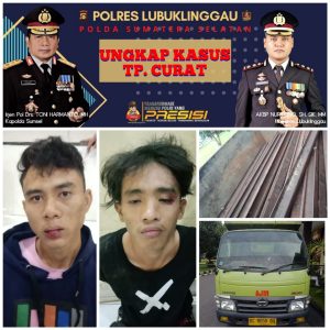 Sempat Kejaran, Komplotan Pencuri Rel Kereta Api Digulung Polres Lubuklinggau