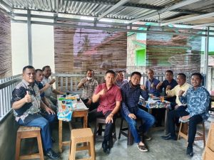 Yudi Trikarya Anggota DPRD Muba Coffee Morning Bersama 11 Kades Terpilih