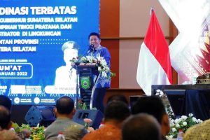 Gubernur dan Wagub Pimpin Ratas Bersama Pajabat Pemprov Sumsel