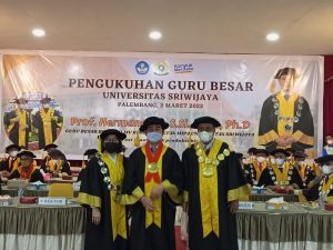 UNSRI Mengukuhan Prof Hermansyah SSi MSi PhD Jadi Guru Besar Ilmu Kimia 