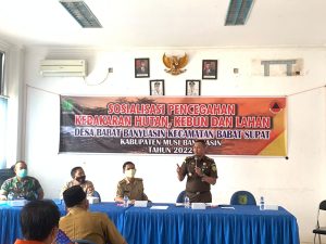 Kali kelima Kasi Intelijen Kejari Muba Sosialisasi Karhutbunla di Kabupaten Muba