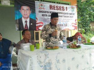Setiawan SH Gelar Reses l di Timur ll Lubuklinggau