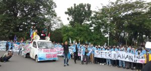 Aksi Demo BEM se- Sumsel Minta Tolak Wacana Presiden Tiga Periode