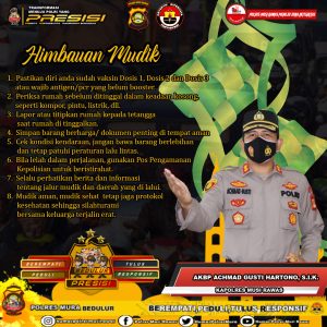 Lebaran Sepekan Lagi, Polres Mura Berbagi Tips Mudik