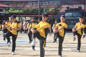 Tingkatkan Imunitas Pasca Idul Fitri, Polres Mura Gelar Senam Bersama