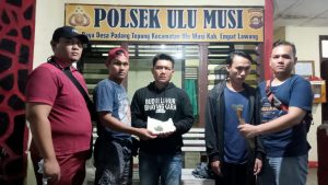 Cegat Pengendara Motor, Polsek Ulu Musi Amankan Pemilik Sabu dan Sajam