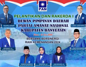 Ketua DPD PAN Banyuasin Tismon Sugiarto, Saya Siap Mengemban Amanah Partai