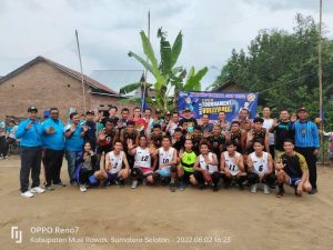 Open Turnamen Voli Ball Karang Taruna Cup 2022, Lubuk Ngin Raih Juara 2