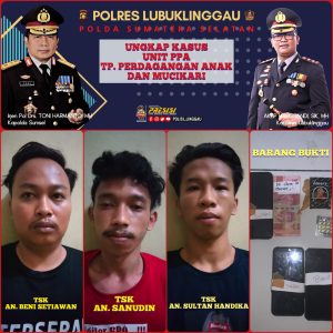 Polres Lubuklinggau Ungkap Jaringan Perdagangan Anak Dibawah Umur