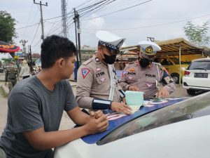 Samsat Palembang II Gelar Razia R2 dan R4 di Kawasan Kertapati