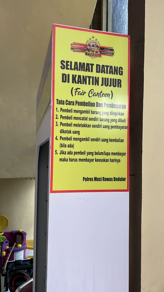 Di Polres Musi Rawas Ada Kantin Kejujuran Lho! Seperti Ini Pelayanannya