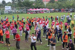 Sekda Buka Lomba Senam Cerdik Antar RT Se-Kota Lubuklinggau 