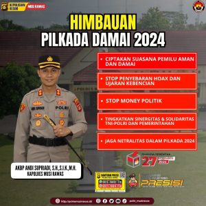 Kapolres Mura Ajak Masyarakat dan Stakeholder Ciptakan Pilkada Aman, Damai dan Kondusif