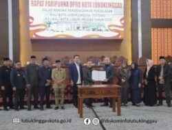 DPRD dan Wali Kota Lubuk Linggau Sepakati Raperda Saat Rapat Paripurna