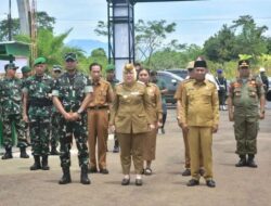 Bupati Musi Rawas Sambut Danrem 044/Gapo, Tinjau Persiapan Batalion Baru