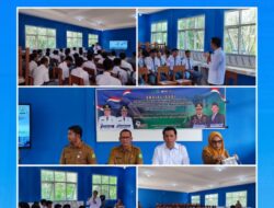 Kolaborasi BNN Musi Banyuasin, Kesbangpol dan Dinas Kesehatan Sosialisasi Ananda Bersinar di SMK N 1 Plakat Tinggi